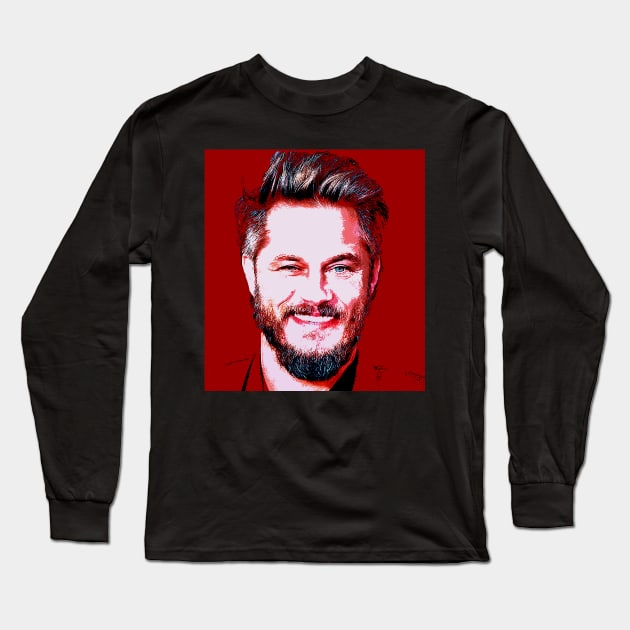 Travis Fimmel Long Sleeve T-Shirt by oryan80